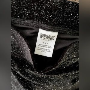 NWOT Glitter Victoria’s Secret PINK, glitter leggings, Size S